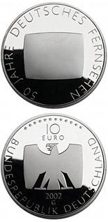 50 jaar Duitse televisie 10 euro Duitsland 2002 UNC